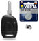 Boitier de Télécommande à Distance Clé 1 Bouton Plip Compatible pour Renault Clio Kangoo Twingo ➜ Pile CR2016 VARTA - Kit iRace Keys®