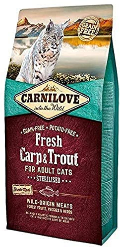 Carnilove FRE Carp & Trout Sterilize dehydriertes Katzenfutter 6 kg – 6000 g
