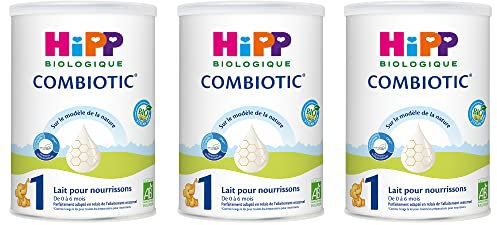 Hipp Biologique Lait 1 Combiotic pour Nourrissons de 0 à 6 mois, 3 x 800g