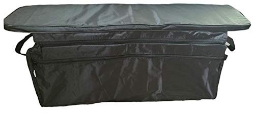 NA With Padded Seat Cushion Canoe Inflatable Boat Seat Storage Bag Kayak Accessories (Color : Black)