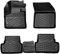Rizline Passgenau 3D Fussmatten Auto Kompatibel mit Citroen C4 Picasso 2 Gen 2013-2022 Auto Zubehör 1. Und 2. Reihe Gummimatten Autos TPE Allwetter Geruchlos rutschfest Vorne und Hinten Schwarz