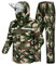Coutyuyi Herren & Damen Regenanzug Reflektierender 100% Wasserdichter Anzug Outdoor Regenmantel Winddicht Regenjacke （M, Dunkelgrün Camouflage）