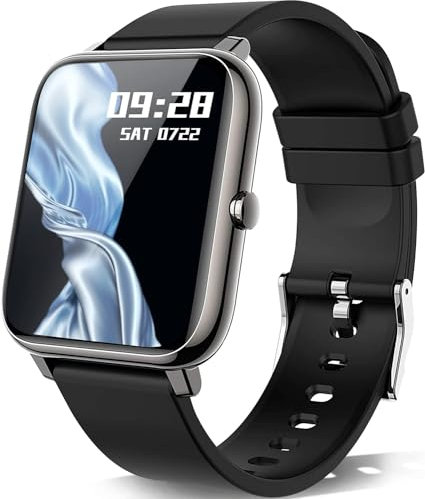KALINCO Smartwatch, 1.4 Zoll Touch-Farbdisplay mit personalisiertem Bildschirm,Armbanduhr mit Blutdruckmessung,Herzfrequenz,Schlafmonitor, Sportuhr IP67 Wasserdicht Schrittzähler für Damen Herren