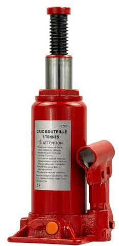 EURO VANADIUM - Cric Bouteille hydraulique 5 Tonnes