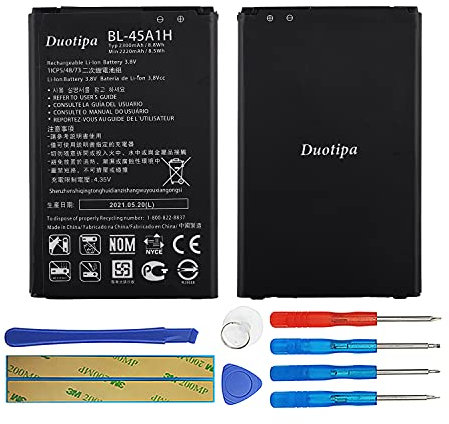 Duotipa Ersatzakku Batterie BL-45A1H kompatibel mit LG K10 K425 K428 MS428 F670 Akku mit Werkzeugen