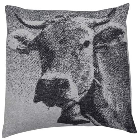 David Fussenegger [W0724] Kissenhülle Kuh fotorealistisch Filz, 50x50 cm