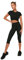 Trendyol Damen Sportstrumpfhose mit Taschen Yoga Pants, Schwarz, S EU