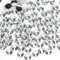 1000pcs 4mm Flat Back Non-Stick Rhinestone Crystal Diamantes Nail Art & Craft Scrapbooking Embellishments 90 Available Colours (4mm, Clear #1)