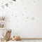 WANDKIND Kreise Set 120 Stück Wandtattoo für Babyzimmer V283 Aufkleber Sticker Kreis Wandaufkleber Kinderzimmer Punkte Dots Klebepunkte in verschiedenen Farben (Pastellgrün)