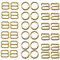 ZAHD 150 Stück Ringe Clips für Dessous-Anpassung Unterwäsche Schieber Ringe Clips Metall-BH-Träger verstellbare Schnallen Glamourös und vielseitig Goldene BH-Versteller für alle Arten von Dessous