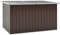 FIRBNUS Caja con tapa, 171 x 99 x 93 cm, caja de jardín con tapa abatible, caja de almacenamiento, caja de cojines, caja de jardín, caja de almacenamiento, armario de jardín, acero galvanizado, marrón