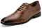 MEIJIANA Zapatos Oxford Hombre Zapatos Vestir Cómodas Zapatos de Cordones Cuero Zapatos Verano Hombre Casual, Marrón-6, 43 EU (10 UK)