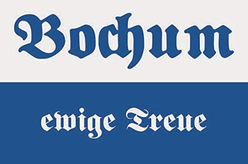 U24 Aufkleber Bochum ewige Treue Flagge Fahne 18 x 12 cm Autoaufkleber Sticker