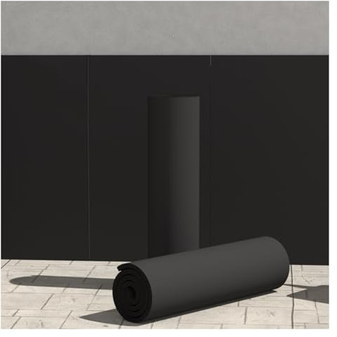 XPLKQXE Protezione Garage Muro, Paracolpi Angolare Adesivi, Cuscino Schiuma Parcheggio Auto Magazzino, Protezione Parete Multistrato Garage Assistenza (Colore : Nero, Taglia : 1m)