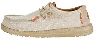 HEYDUDE Wally Coastline Jute - Zapatos Estilo Mocasín para Hombre, Silver, 45