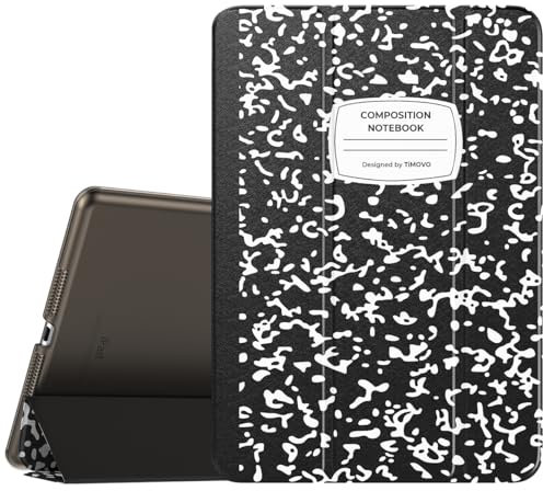 TiMOVO for iPad 10.2 Case iPad 9th Generation 2021/ iPad 8th Generation 2020/ iPad 7th Generation 2019 Case,Slim Translucent Hard PC Protective Smart Cover with Stand for iPad 10.2 Inch,Black Notebook
