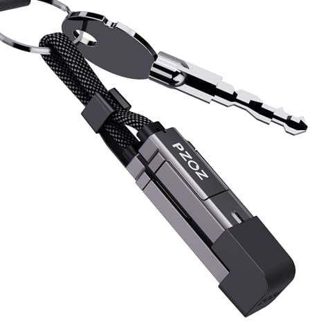 PZOZ Multi Charger Cable 60W Keychain Charger Cable LED Display Chubby Cable USB Cable,USB C to Lightning/Type-c to USB C/USB A to Lightning/USB A to USB C Fast Charging for iPhone X/11/12/13/14/15