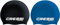 CRESSI Eddie Swim Cap Bundle - Zwei Unisex Badekappen, Schwarz/Weiß + Blau/Weiß, Einheitsgröße
