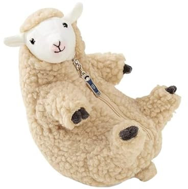 Ruuizksa Plüschtiere, Rasiertes Schaf, Lustiges Lamm-Stofftier, Süßes Plüschtier, Schlafender Haustierkumpel, Beste Geburtstagsgeschenke für Mädchen, Teenager, Langlebig, Einfache Installation