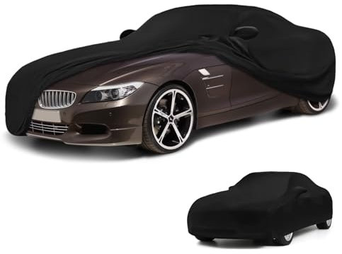Autoabdeckung Indoor Kompatibel mit BMW Z4 2009-2025, Stretch Soft Satin Maßgeschneidert Atmungsaktiv Staubschutz Vollgarage Autoabdeckung für Tiefgarage, Autoausstellung