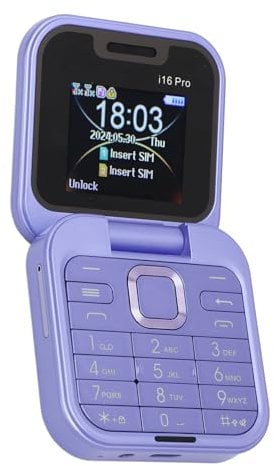 Cuifati Téléphone Portable 2G à Rabat pour Personnes âgées, Double écran, Gros Bouton, Volume Fort, Téléphone Portable débloqué avec Lampe de Poche LED, Caméra Arrière, Radio FM, Double