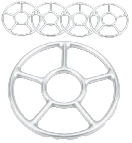 Amosfun 5stücke Wok-ring aus Verzinktem Stahlblech für Gasherde Hitzebeständig und Langlebig Einfach zu Montieren Reinigen als Herdablage und Küchenzubehör