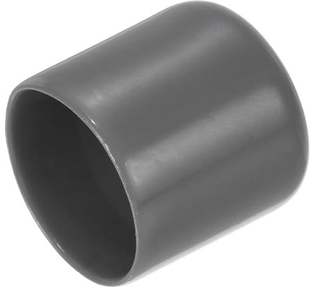 sourcing map 20pcs Rubber End Caps 25mm(1) ID Vinyl PVC Round Tube Bolt Cap Cover Screw Thread Protectors Dark Grey