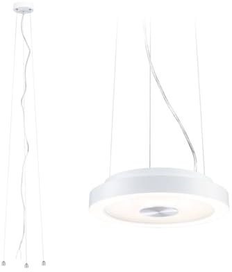 Paulmann 71181 WD Volea Pendelabhängung Weiß/Silber Metall