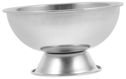 MUSISALY Vielseitige Salat-pudding-joghurtschale Mit Fuß Aus Edelstahl Eisbecher Für Desserts Für Die Familie