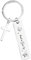 Porte-Clés avec Verset Biblique Chrétien, Acier Inoxydable Porte clé Chrétien avec Pendentif en Croix Porte-Clés avec Écritures Idéal Cadeaux de Porte-Clés Chrétiens pour Homme et Femme