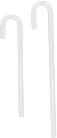 GANAZONO 2pcs Acrylic Diffuser Tube for Aquarium Connection for Fish Tank Plants Easy Installation Lengths Practical Aquarium Accessory