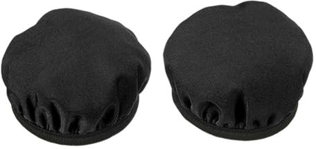 Flexs - Juego de 2 fundas para auriculares de tela, lavables y elásticas, cómodas almohadillas de repuesto