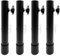 DUIMIMI 4PCS Edelstahl Klapptisch Risers Extenders 17,3 Zoll (44 cm) Tischbeinhöhe Verlängerung für Arbeitstisch, verstellbare Klappbeine, Tischlift -Steigerei für Schreibtisch (Type A 17.3in(44cm))