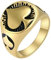 Sumpgle Titan Stahl Poker Spate Ein Ring für Männer Mode Trendy Einzigartige Glücksbringer Schmuck Stilvoller Herren Handschmuck