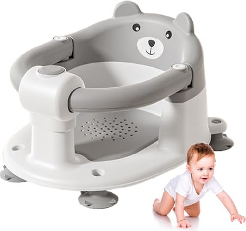 Weqizuerqi 41x32x24 Cm Seggiolino Da Bagno Seggiolino Da Bagno Per neonatis Seggiolino Per Bambini Per Doccia Seggiolino Da Vasca In PP Con 4 Ventose Antiscivolo E Portatile Per neonatis Dai 6 Mesi