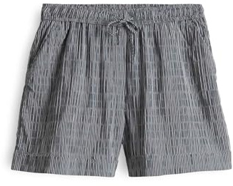 OPUS Damen Shorts | Leinenshorts MELANE Linen in zweifarbiger Struktur Coal Blue, 34