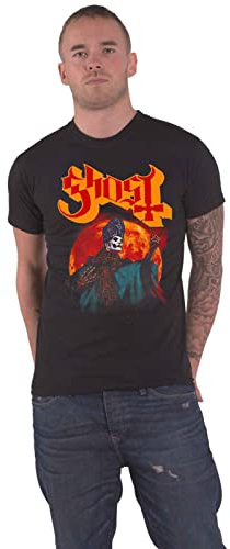 Rock Off officially licensed products Ghost Hunters Moon Black T-Shirt X-Large
