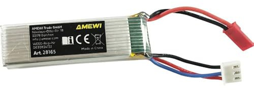 Amewi Modellbau-Akkupack (LiPo) 7.4 V 600 mAh Zellen-Zahl: 2 Softcase JST