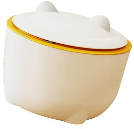 LLINthy Contenitore per lo smaltimento della lettiera dei gatti con coperchio a pressione per igiene e casa, aria fresca, fornitura di animali domestici, gestione dei rifiuti di gatti domestici