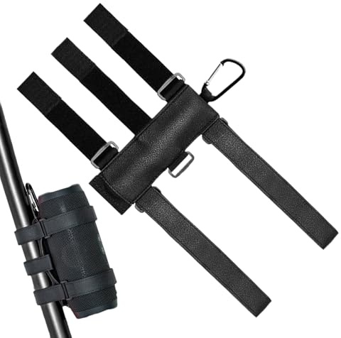 dzqad Support de Fixation d'Enceinte pour Vélo | Porte-Enceinture Audio Vélo | Support Enceinte Portable pour Chariot Golf, Plage, Moto, Camping