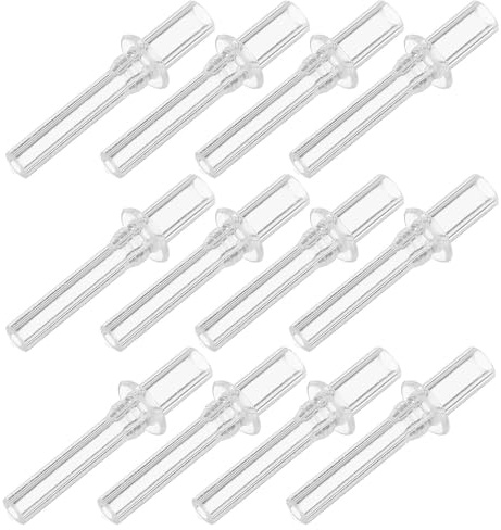 Gatuida Lot de 12 embouts de paille réutilisables en silicone : embouts souples de rechange pour biberons et gobelets d'apprentissage pour enfants – accessoires anti-fuites