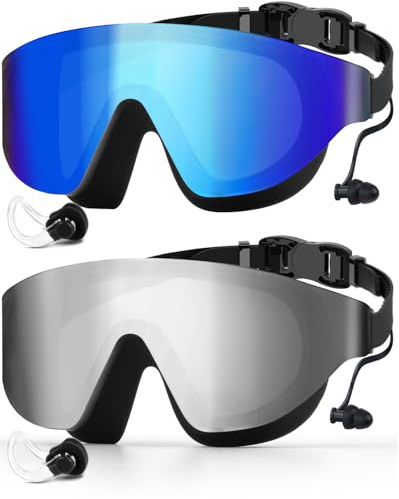 Zoomsnail 2 Pares de Gafas de Natación Adulto | Lentes Polarizadas y Antivaho | Protección UV400 para Piscina y Mar