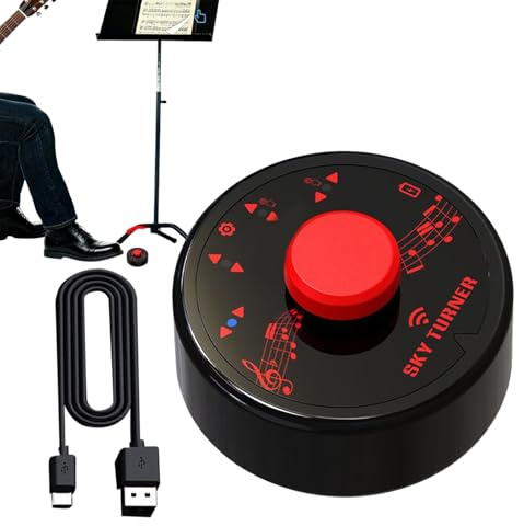 Page Turner Pedal - App Controller - Hands Free Foot Pedal for Musicians | for Keyboard, Music Control, Phones, Live Stream, Teleprompt