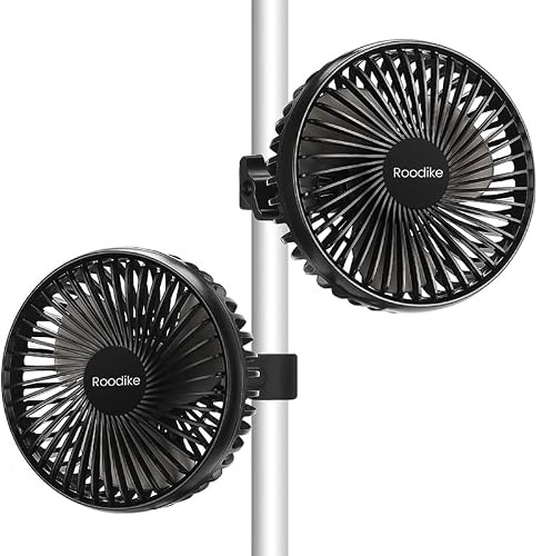 Roodike 12,7 cm Clip-on Ventilator 2 Einheiten für Grow Zelt Gewächshaus