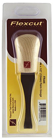 Flexcut #6 Palm Sweep, High Carbon Steel, Solid Ash Handle, 1/2 Inch (FR446)