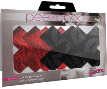 Peekaboo SEXUAL_WELLNESS Black/Red One Size