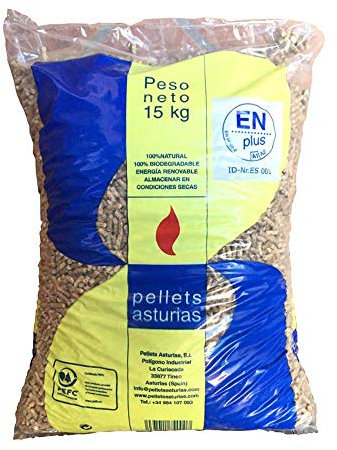 Pellets Asturias. S.L. - Pellets Madera En Plus A1 Saco 15Kg