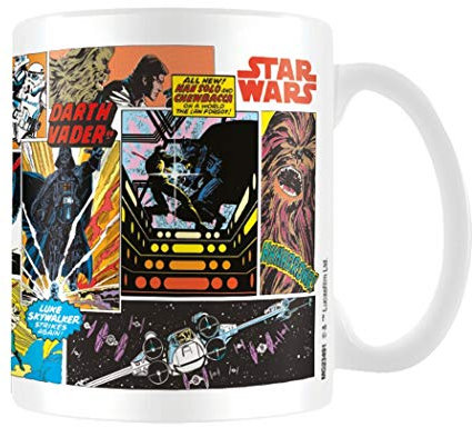 Pyramid International 276641E Star Wars Boxed Mug Comic Panels, White, 8 x 11.5 x 9.5 cm