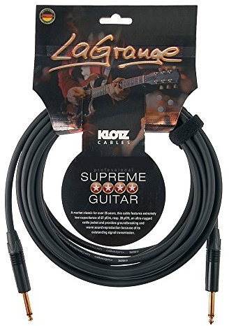 KLOTZ LaGrange - supreme gitarren kabel, mit sehr geringer Kapazität, dreifach geschirmt (3, gerade-gerade, gold kontakt)