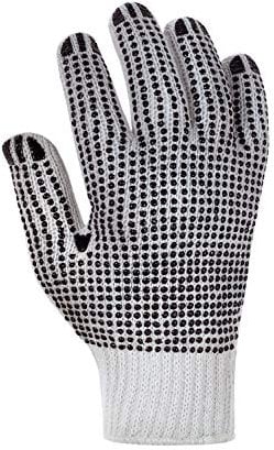 Texxor Polyesterstrickhandschuh, beidseitig PVC-Noppen, Kat. 1, 12 Paar, Größe 9